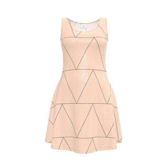 Skater Dress “Nude Geometry” - simplify by evelyn