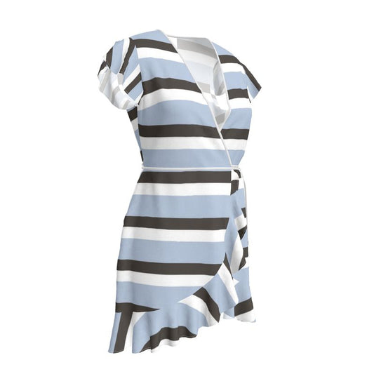 Designer Volantkleid "Coastal Blue"