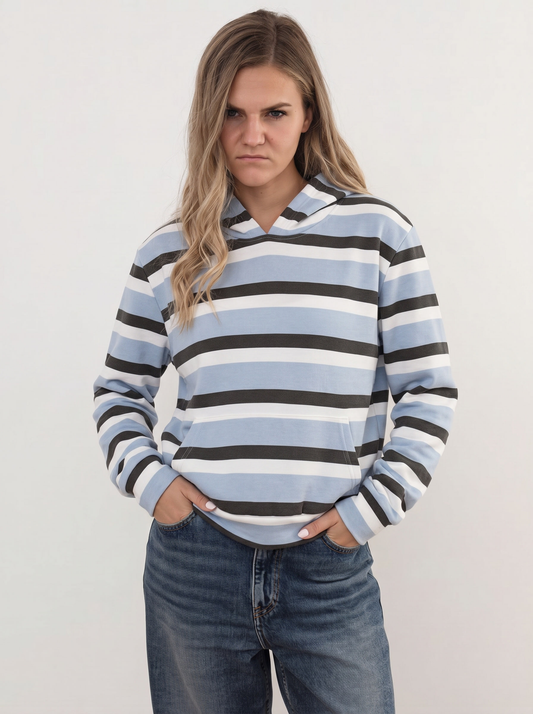 Hoodie "Ocean Lines" - simplify by evelyn