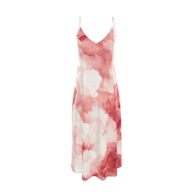 Designer Sophia Slip Dress "Red Velvet"