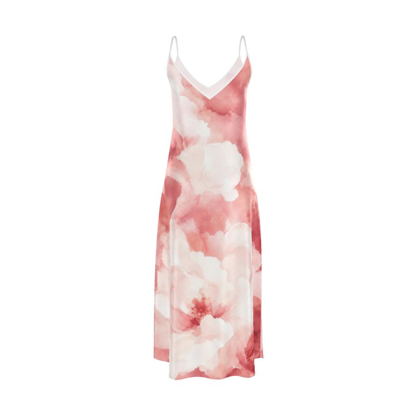 Designer Sophia Slip Dress "Red Velvet"