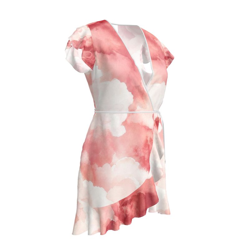 Designer Volant Dress "Red Velvet"
