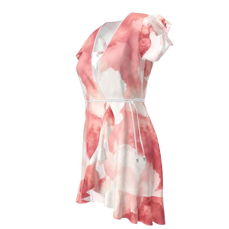 Designer Volant Dress "Red Velvet"