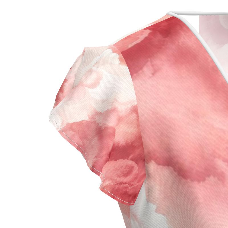 Designer Volant Dress "Red Velvet"