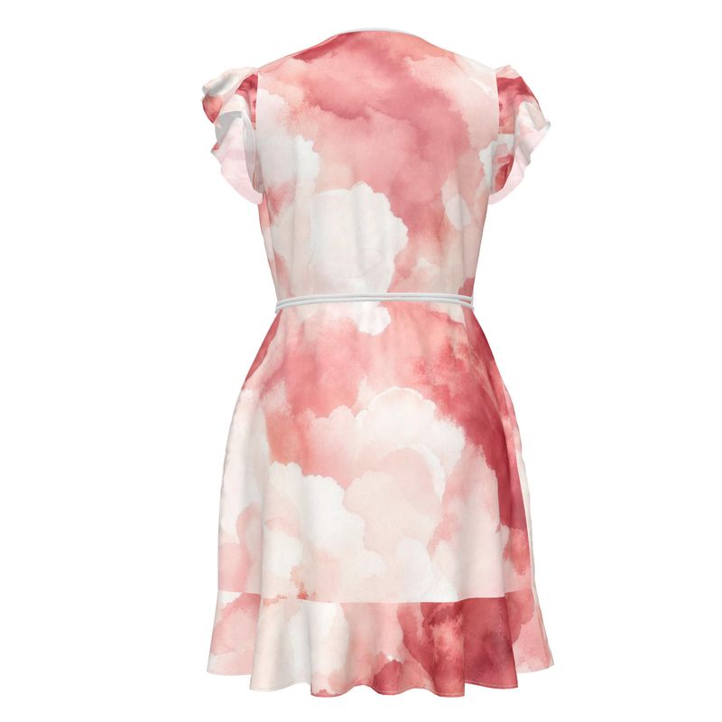 Designer Volant Dress "Red Velvet"