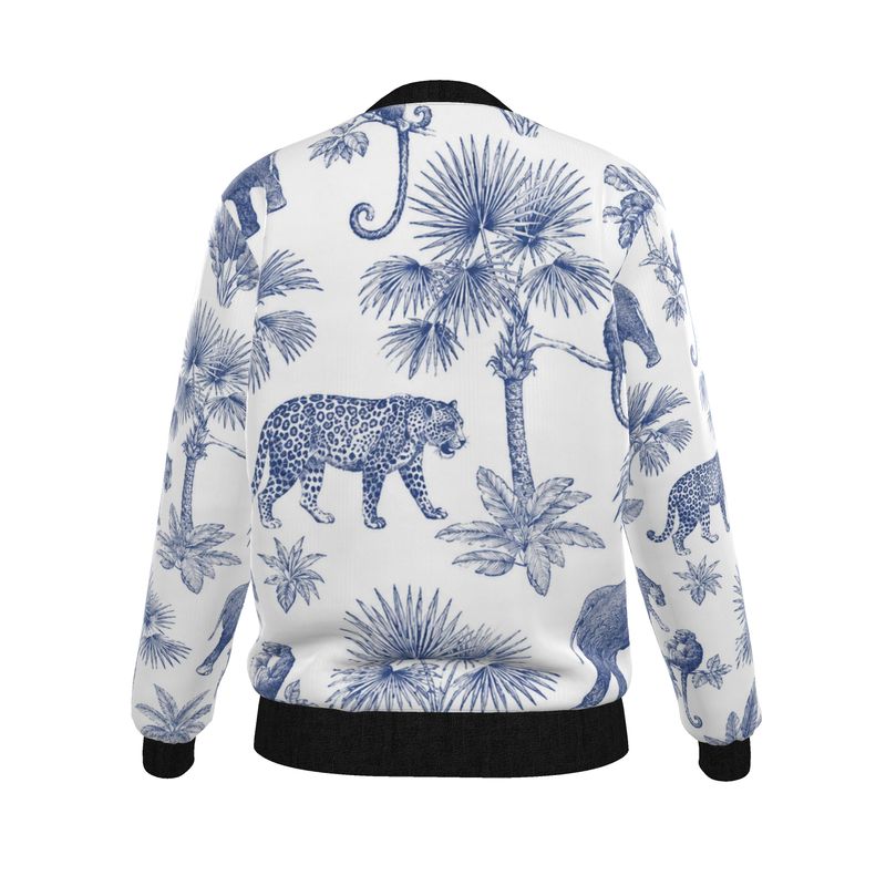 Reversible Women’s Bomber Jacket “Blue Safari”