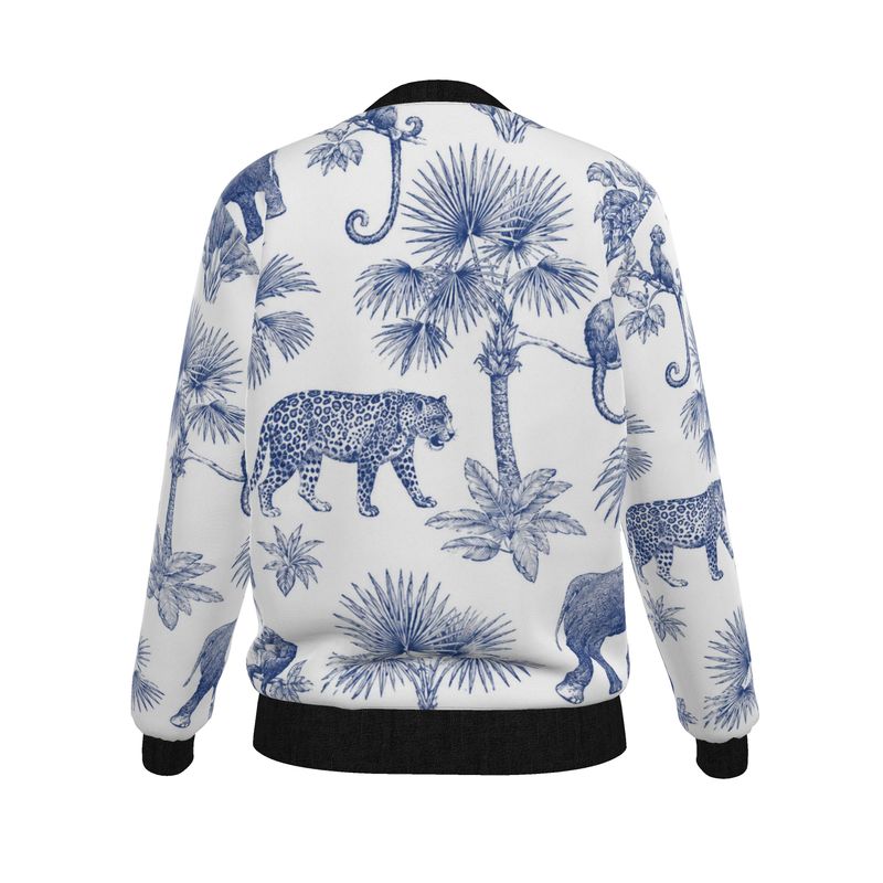 Reversible Women’s Bomber Jacket “Blue Safari”