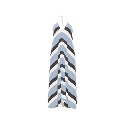 Halterneck Backless Dress “Skyline Drift”