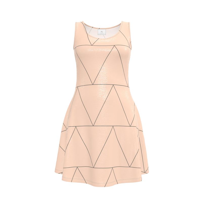 Skater Dress “Nude Geometry” - simplify by evelyn