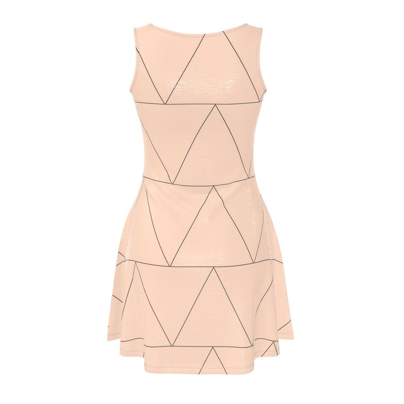 Skater Dress “Nude Geometry” - simplify by evelyn
