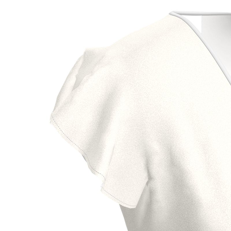 Designer Volant Dress "Ivory"