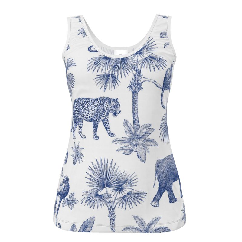 Designer Tank Top "Blue Savannah"