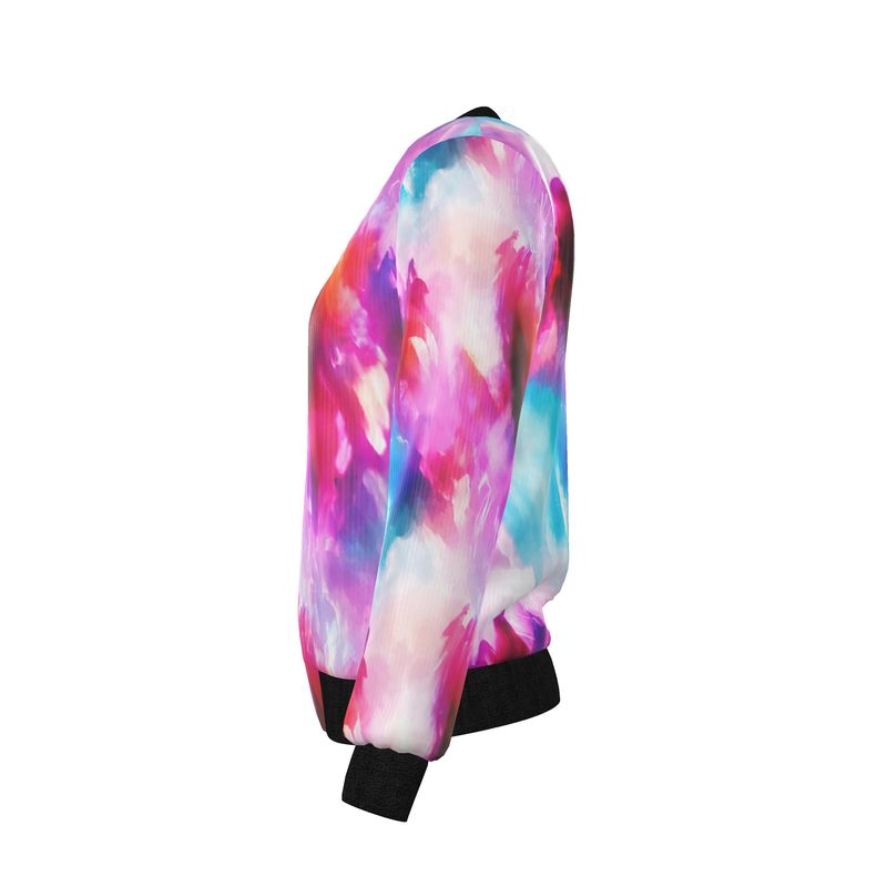 Reversible Women’s Bomber Jacket – Neon Skyline