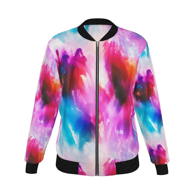 Reversible Women’s Bomber Jacket – Neon Skyline