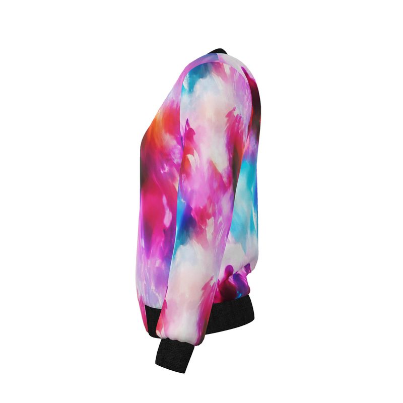 Reversible Women’s Bomber Jacket – Neon Skyline