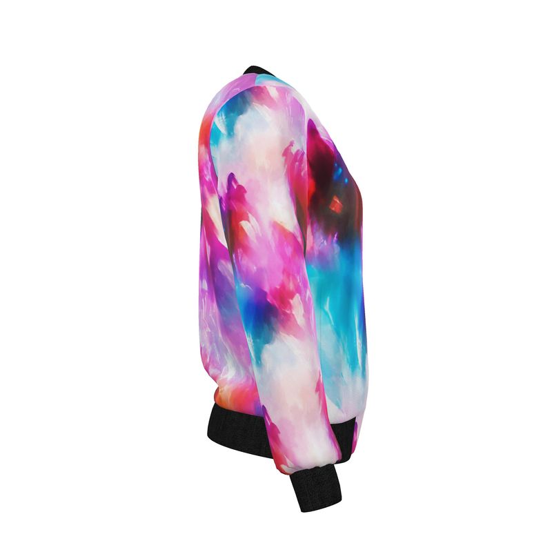 Reversible Women’s Bomber Jacket – Neon Skyline