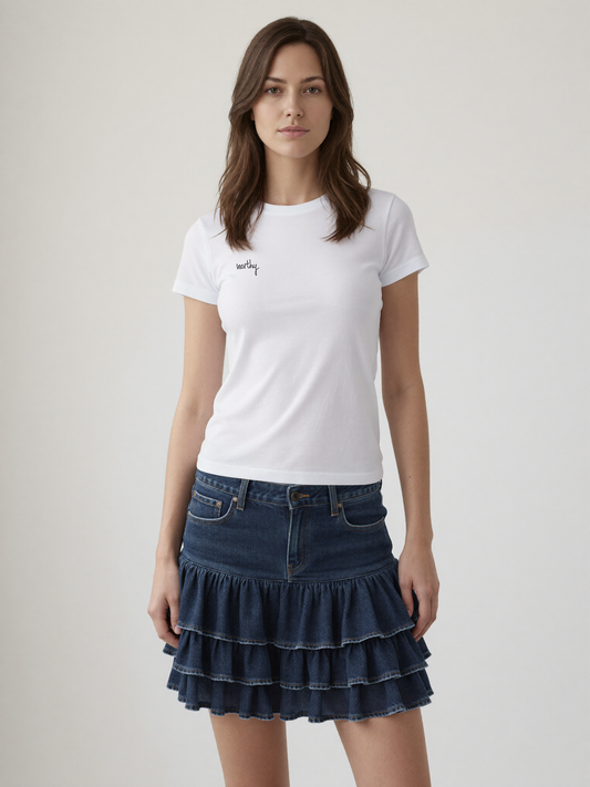 Women`s Designer T-Shirt "worthy" - Signature Edition by evelyn
