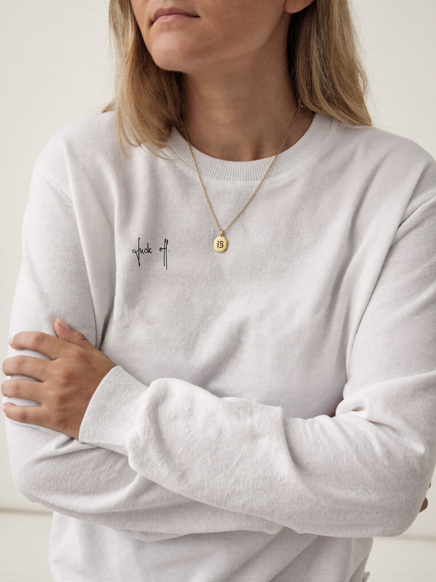 Women’s Designer Sweater “Fuck off.” – Signature Edition by evelyn
