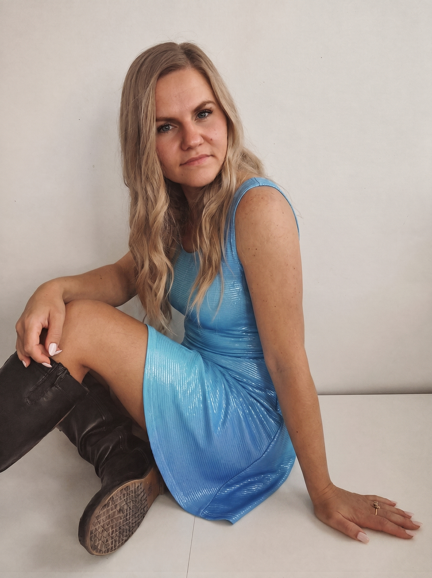 Skater Dress “Blue Mirage”