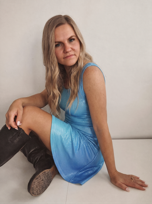 Skater Dress “Blue Mirage”
