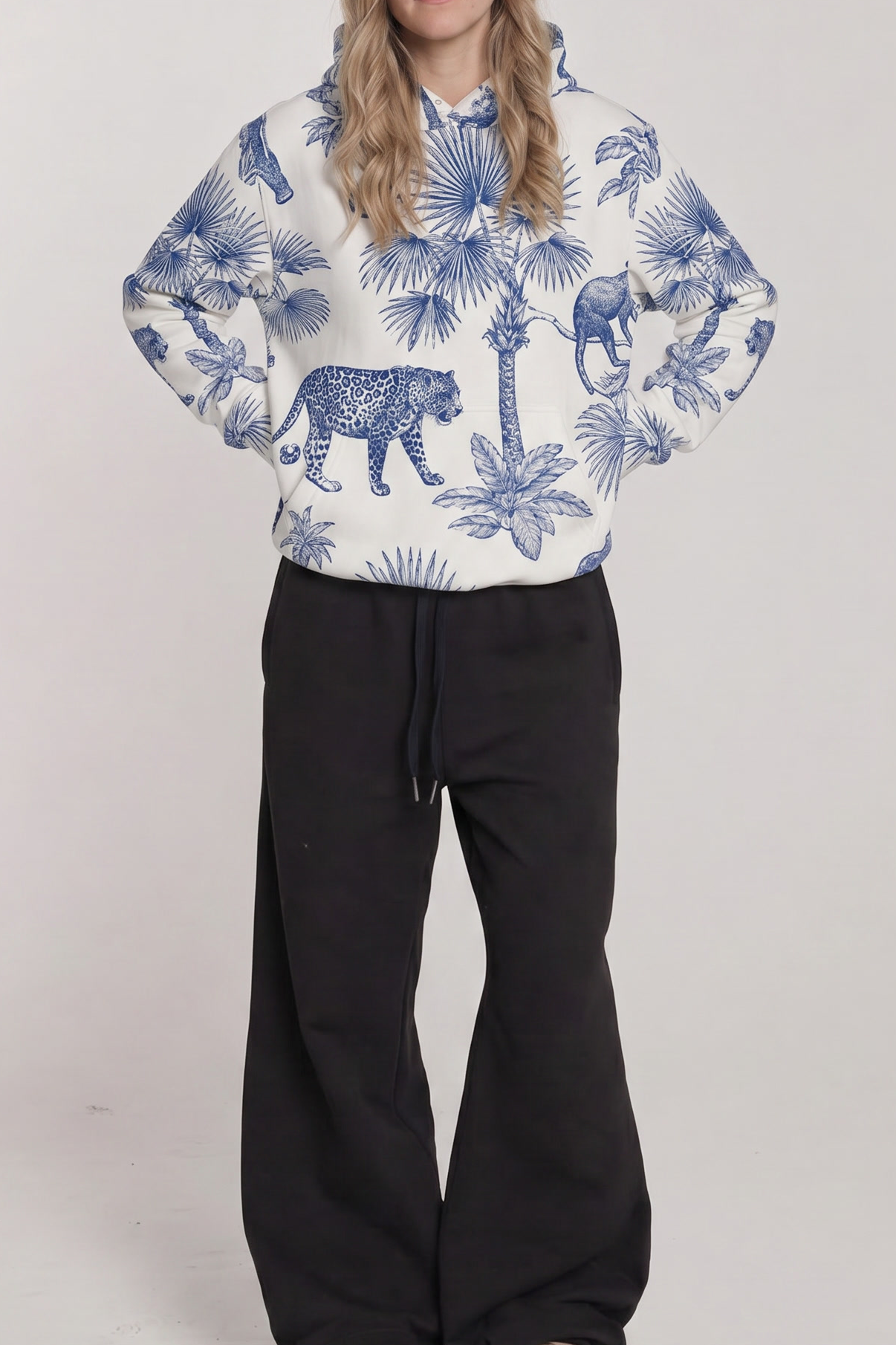 Hoodie "Blue Savannah"