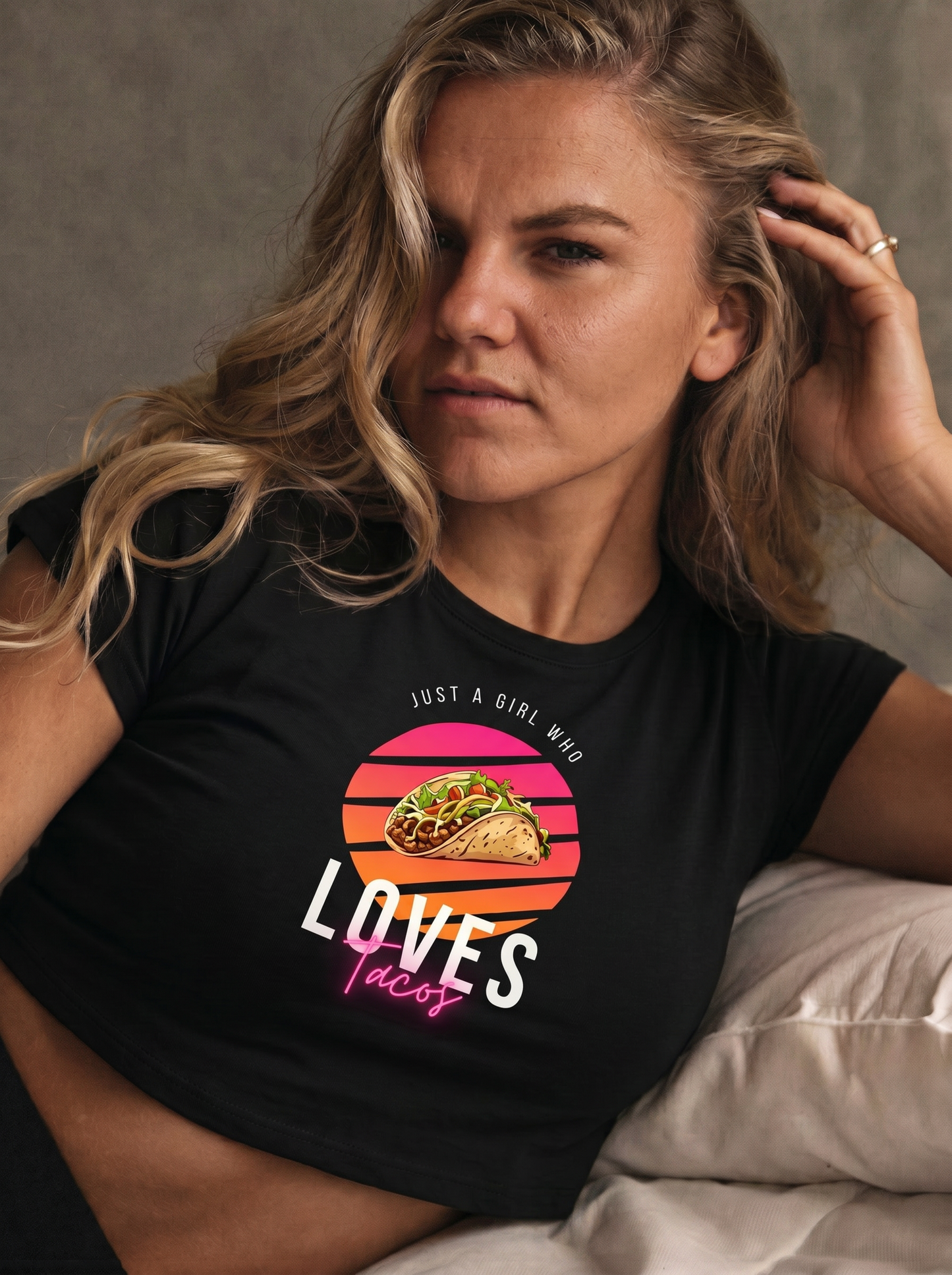 Crop Top "Just a Girl who loves Tacos"