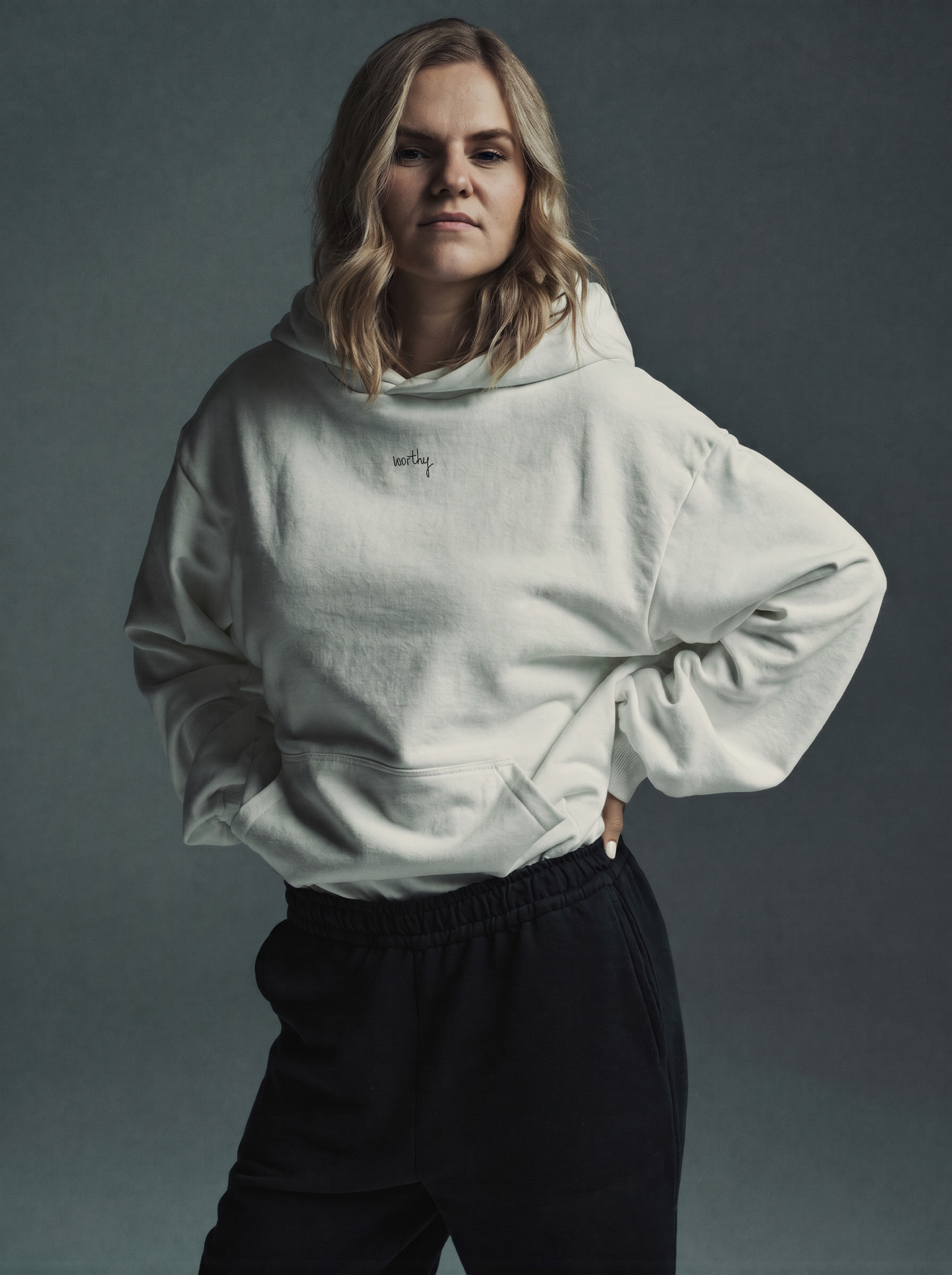 Designer Hoodie “Worthy” Signature Edition by evelyn