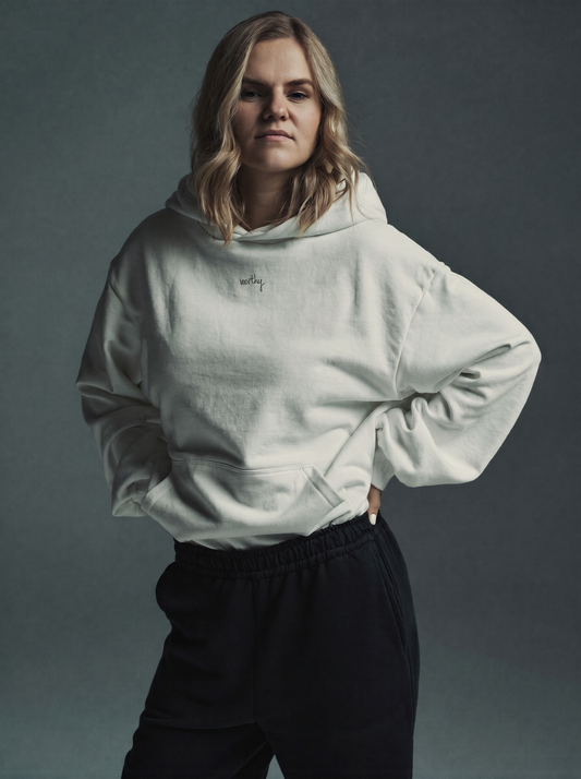 Designer Hoodie “Worthy” Signature Edition by evelyn