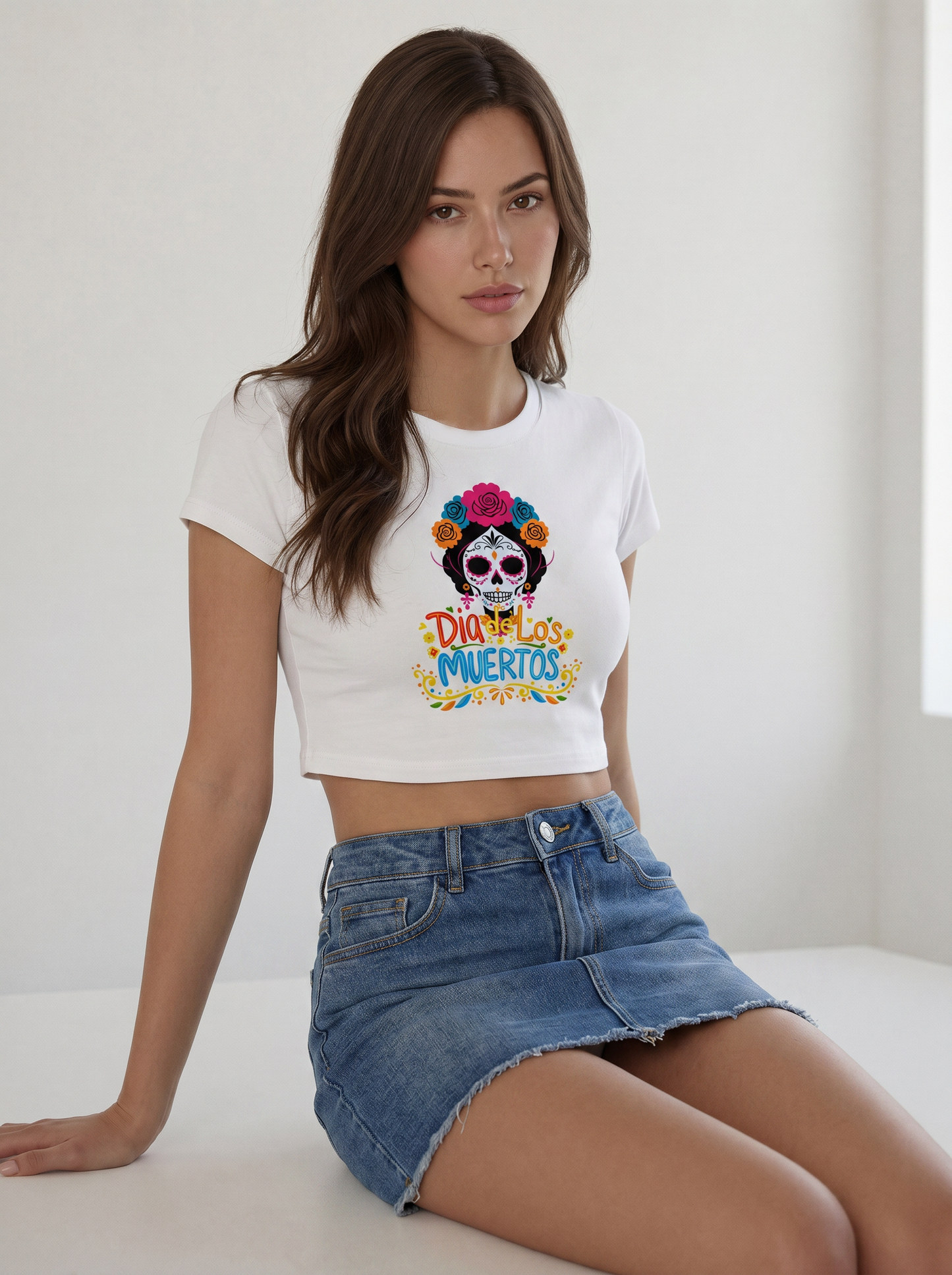 Crop Top “Dia de los Muertos”