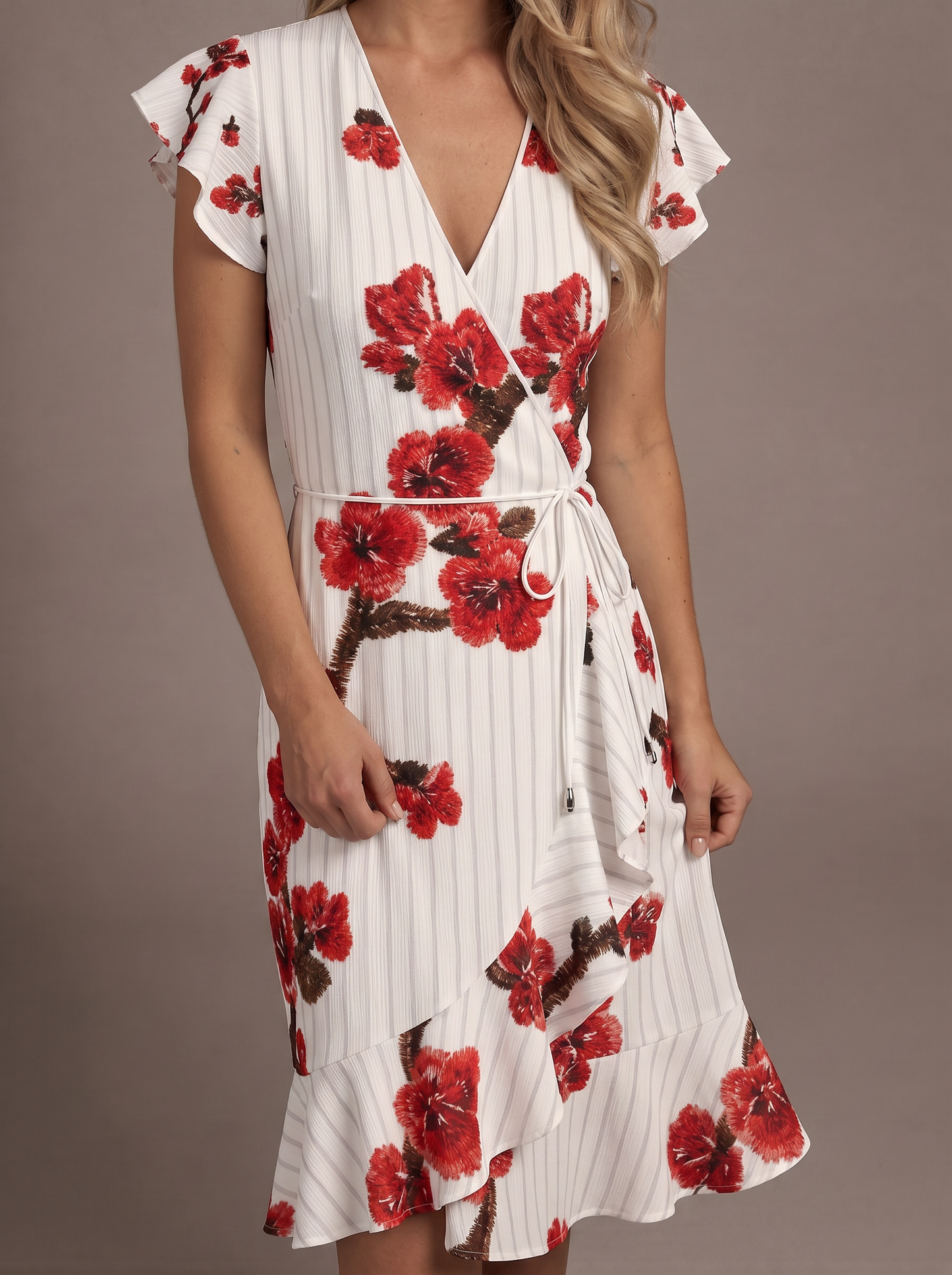Designer Volant Dress "Timeless Elegance"