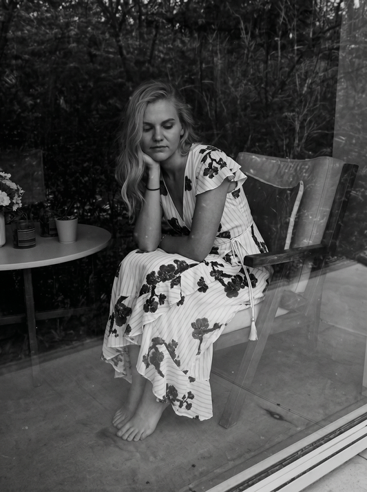Designer Volant Dress "Timeless Elegance"