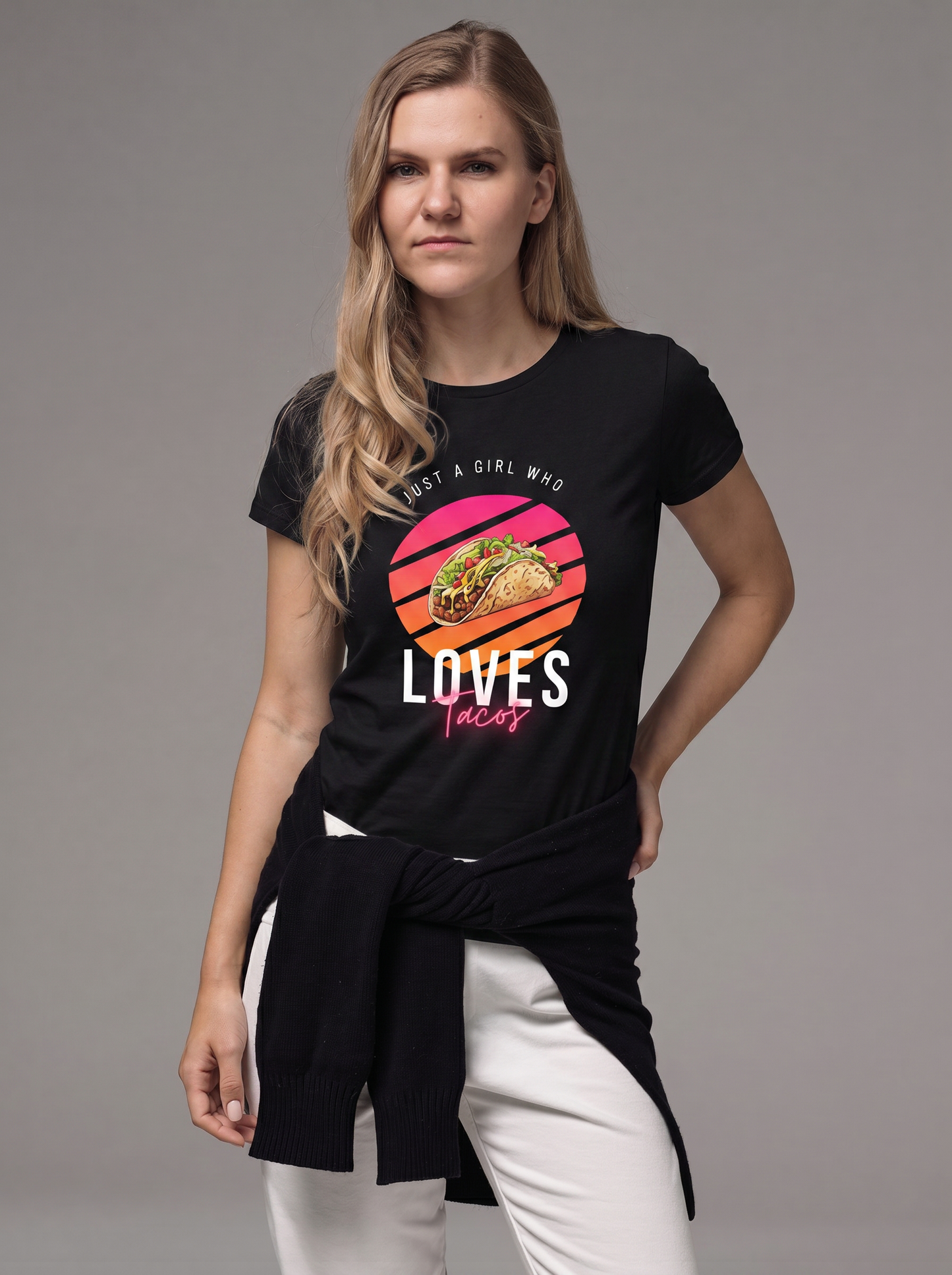 T-Shirt "Just a Girl who loves Tacos"